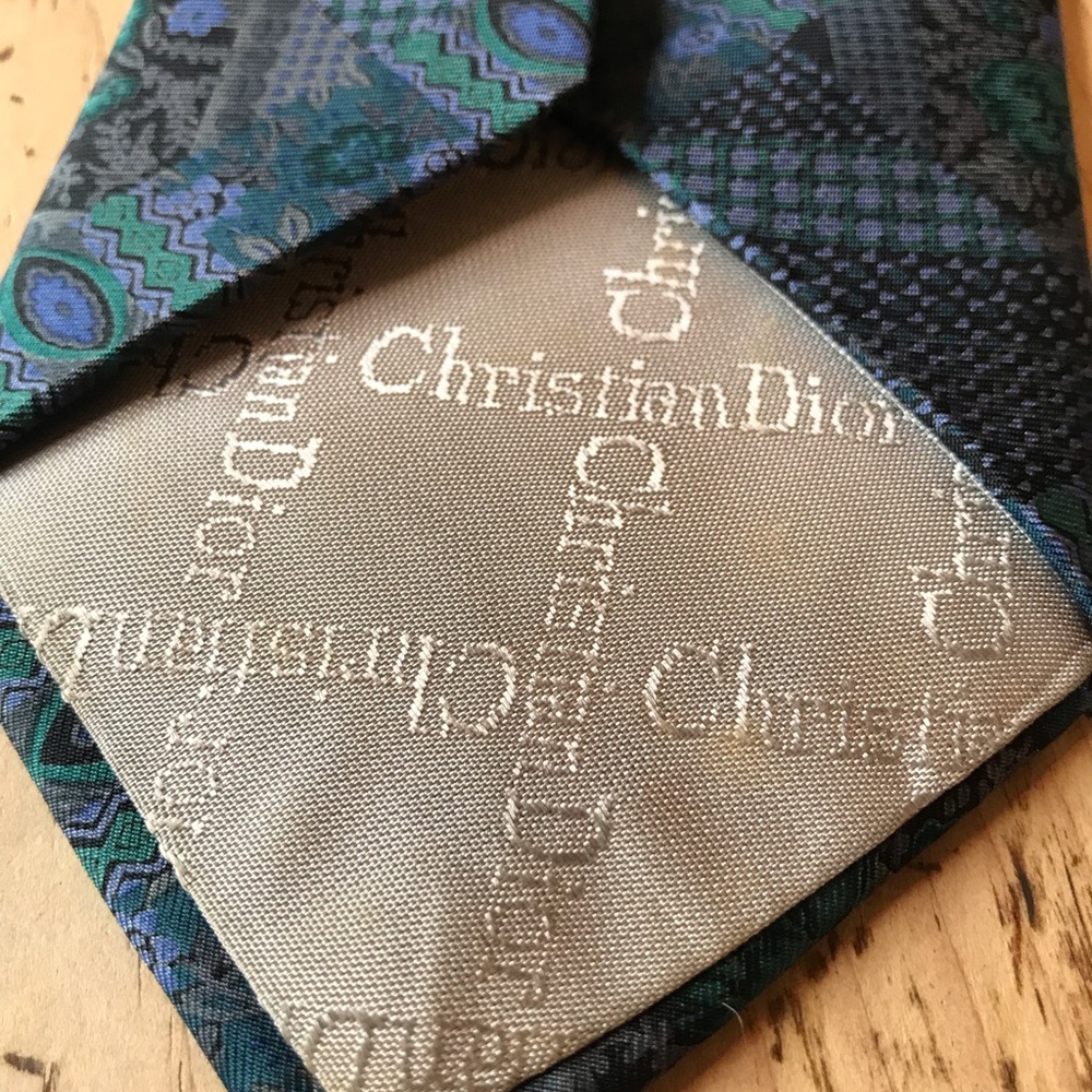 Vintage Dior Silk Neck Tie - Picture 4 of 4